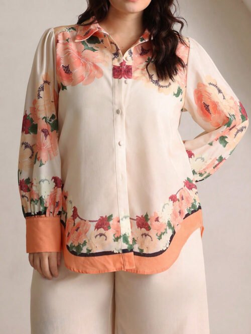 Key Features: High-quality digital positioning print Elegant autumn-ready design Comfortable, curve-friendly fit Coordinated two-piece styling Ideal for casual elegance