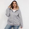 Plus Size Warm Plush Hoodie Coat – Winter Essential Outerwear