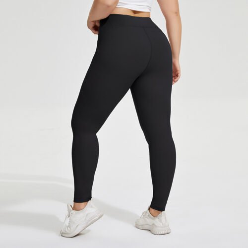 Plus Size High Waist Peach Hip Fitness Pants – Nude Feel Slim Fit