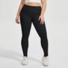 Plus Size High Waist Peach Hip Fitness Pants – Nude Feel Slim Fit
