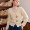Classic V-Neck Loose Long Sleeve Cardigan Sweater
