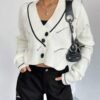 Loose V-Neck Thin Sweater Jacket Cardigan