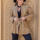 Women’s Belted Solid Color Autumn Winter Coat