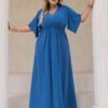 Plus Size Elegant A-Line Office Dress