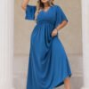 Plus Size Elegant A-Line Office Dress