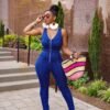 Slim Fit Slimming Denim Jumpsuit for Women