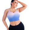 Plus Size Gradient High-Elastic Nude Feel Yoga Bra