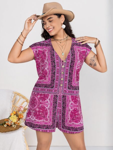 Plus Size Slim Fit Everyday Women’s Jumpsuit