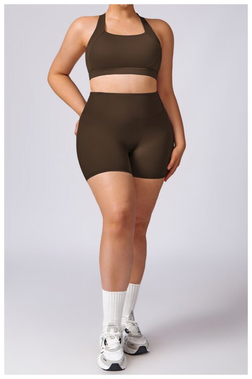 Sollinarry Plus Size Quick-Dry Yoga Outfit – Pilates & Running Set