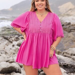 Bohemian Casual Vacation Short Sleeve Women’s Top