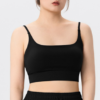 Plus Size Fixed Cup Spaghetti Strap Yoga Bra Vest