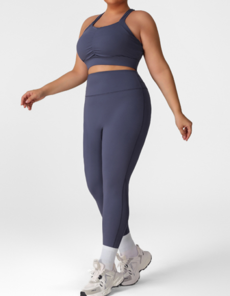 Plus Size Summer Yoga Wear Set – Lightweight Sports Two-Piece