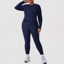 Long Sleeve Yoga Pants Workout Set – Outdoor Running Activewear