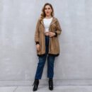 Women’s Mid-Length Hooded Trench Cardigan Coat