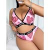 Plus Size Sexy Sports-Style Underwear Two-Piece Set