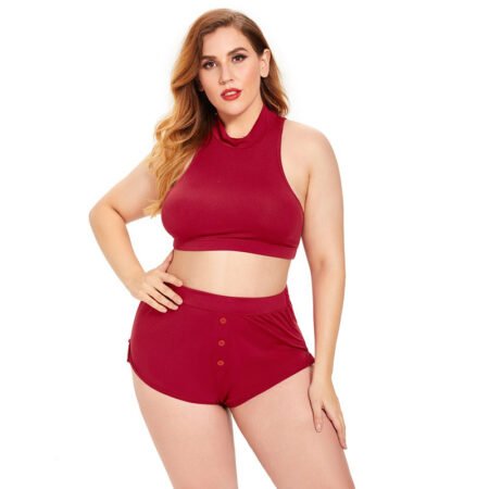Plus Size Sexy Milk Silk Split Lingerie Sleepwear Outfit
