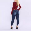 High Waist Ripped Stretch Slim Fit Jeans for Women