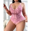 Plus Size Backless Valentine Jumpsuit – Romantic Lingerie