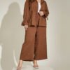 Plus Size Elegant Casual Loose Two-Piece Suit for Spring & Autumn