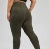 Plus Size High Waist Patchwork Yoga Pants with Pockets