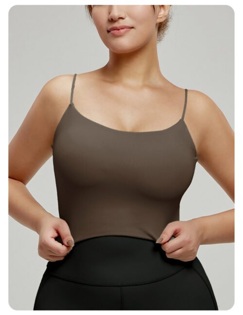 Plus Size Spaghetti Strap Beauty Back Yoga Vest