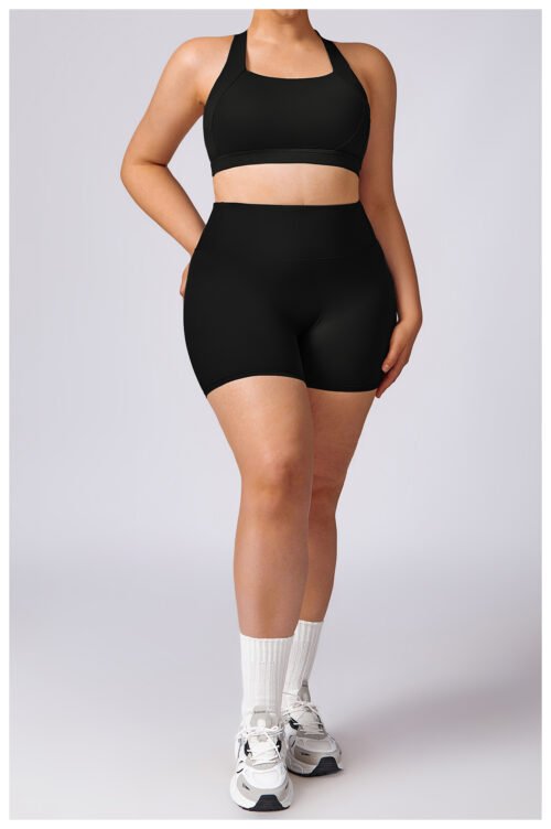 Sollinarry Plus Size Quick-Dry Yoga Outfit – Pilates & Running Set