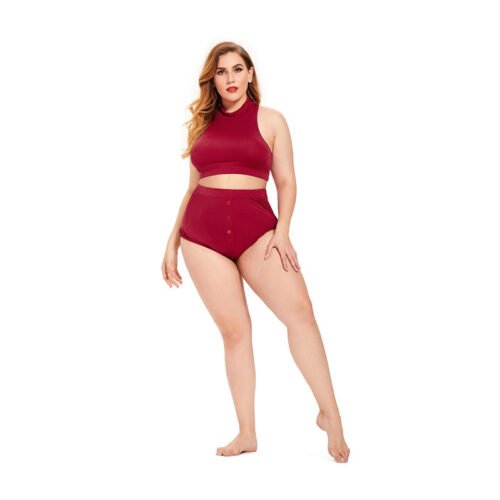 Plus Size Sexy Milk Silk Split Lingerie Sleepwear Outfit