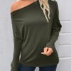 Elegant Off Shoulder Long Sleeve Top