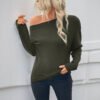 Elegant Off Shoulder Long Sleeve Top