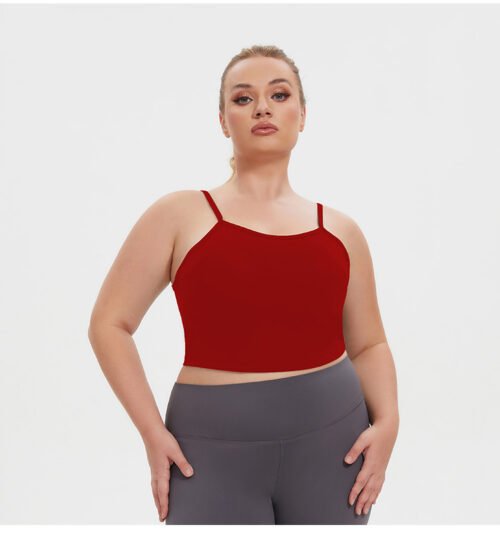 Plus Size Yoga One-Piece Beauty Back Fitness Vest