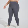 Plus Size Pocket Peach Yoga Tights
