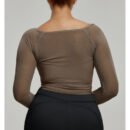 Plus Size Long Sleeve Abdominal Shaping Yoga Blouse