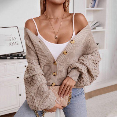 Retro Loose Knitted Cardigan Coat