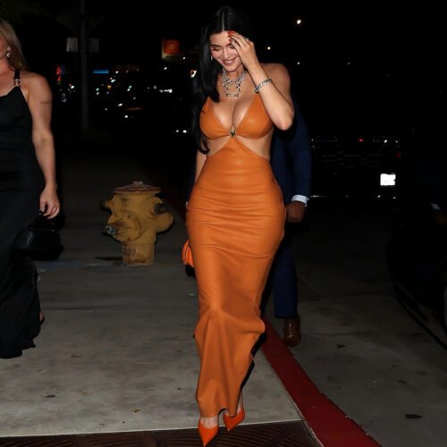 Faux Leather V-Neck Sheath Dress for Women