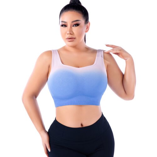 Plus Size Summer Thin One-Piece Yoga Bra