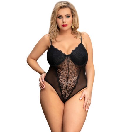 Plus Size Sexy Lace Sling Jumpsuit Lingerie Pajamas