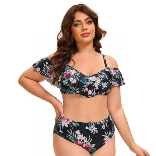 Plus Size High Waist Push-Up Bikini – Flattering & Sexy