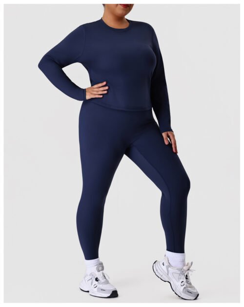 Long Sleeve Yoga Pants Workout Set – Outdoor Running Activewear