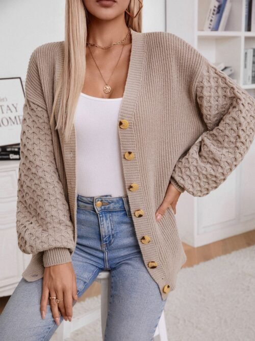 Retro Loose Knitted Cardigan Coat