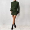 Elegant Autumn Winter Slim Intellectual Mini Dress