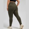 Plus Size High Waist Patchwork Yoga Pants with Pockets