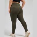 Plus Size High Waist Patchwork Yoga Pants with Pockets
