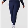 Plus Size High Waist Ankle Length Workout Pants – Slim Fit