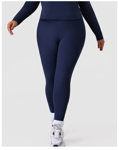 Plus Size High Waist Ankle Length Workout Pants – Slim Fit