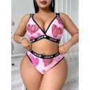 Plus Size Sexy Sports-Style Underwear Two-Piece Set