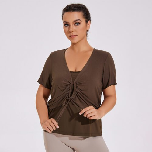 Plus Size Quick-Dry Two-Piece Yoga Workout Set