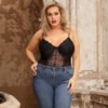 Plus Size Sexy Lace Sling Jumpsuit Lingerie Pajamas