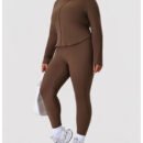 Plus Size Nude Feel Body Shaping Yoga Set – High Elastic Fit