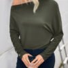 Elegant Off Shoulder Long Sleeve Top