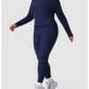 Long Sleeve Yoga Pants Workout Set – Outdoor Running Activewear